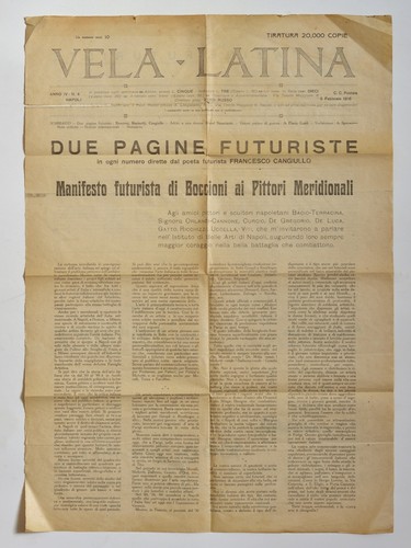 Raro manifesto futurista - manifesto,