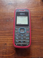 NOKIA 1208 ROSSO FUNZIONANTE CON CARICABATTERIA FACILE DA USARE 