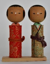 Coppia di bambole KOKESHI