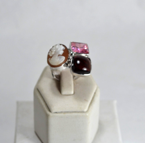 Anello argento 925 cammeo - anello,