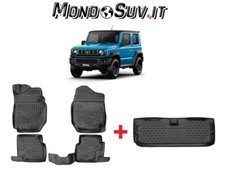 Tappeti in Gomma INODORE con Vasca SU MISURA Jimny 2018-2023 CAMBIO MANUALE
