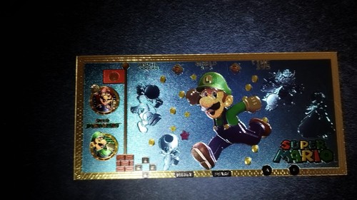 Billet luigi super mario bros - billet,