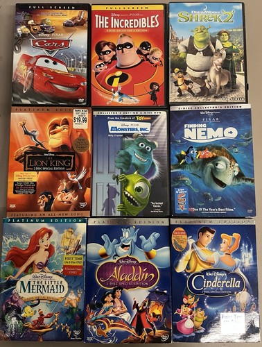 Disney dvd lot aladdin - of, 9