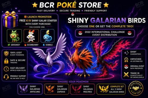 Shiny galarian birds - galarian,