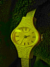 VINTAGE TIMEX DONNA BRACCIALE ALLUMINIO STILE DRESS CARICA MANUALE NON FUNZIONA