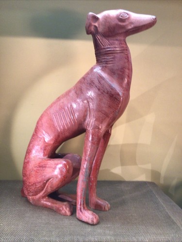 Grande statua cane levriero