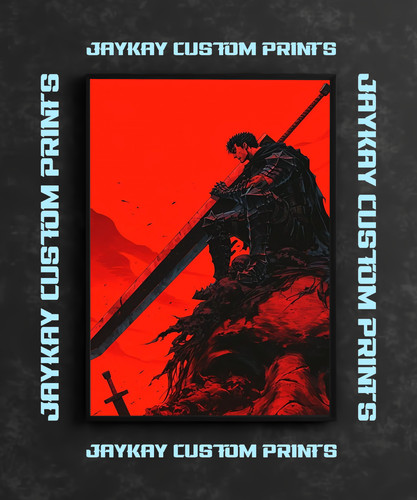 Poster berserk guts anime - poster,