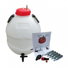 Rubinetto inferiore canna King Keg Homebrew con tappo di controllo Balliihoo e sistema CO2 completo