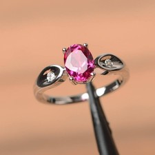 Ruby Lab Created Gemstone 925