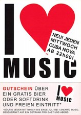 alte AK I love music Cubanova ungelaufen Werbekarte Ansichtskarte mb4679cd