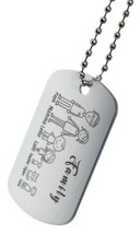 portachiavi personalizzato famiglia silver regali genitori nomi persone ciondolo