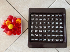 Calendario 'Wall Ball' anni '70/80 - Calendario da parete perpetuo space age