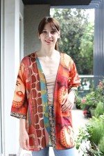 Pura Seta Corto Kimono