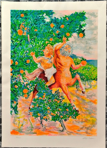 Aligi sassu signed serigraph - aligi,