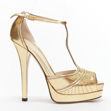 FENDI Flo metallic gold