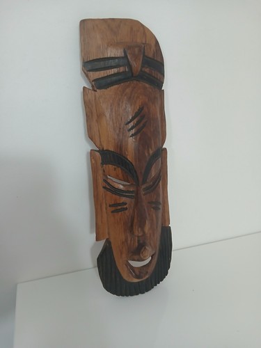 Maschera africana vintage - vintage, in