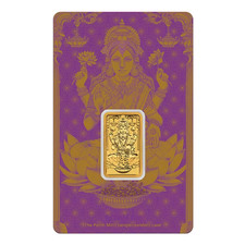 Lingotto oro Perth Mint Diwali Lakshmi 5 grammi oro 9999 in blister originale
