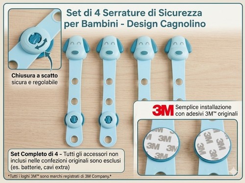 Set serrature sicurezza - 4,