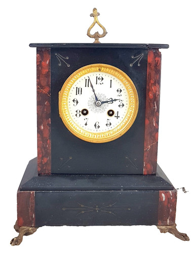 Antico orologio camino - antico, da