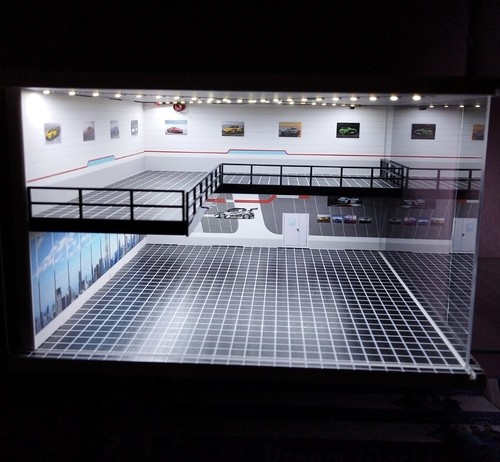 Diorama 64 autogarage - diorama, 1:64