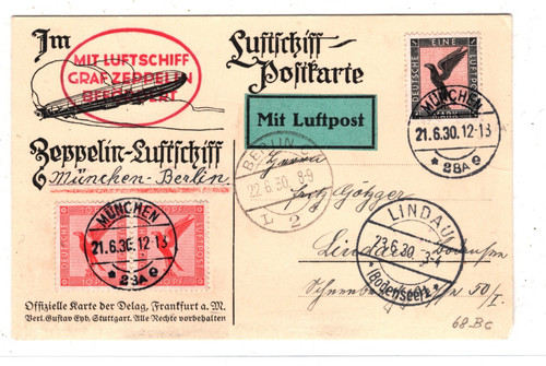 Graf zeppelin posta - zeppelin, aerea