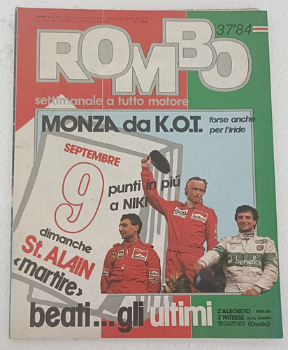 Rombo rivista 1984 f1 - rivista,