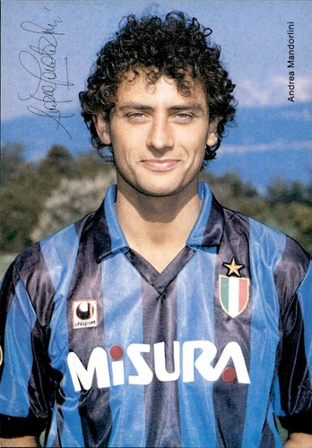 Cartolina calciatore andrea - cartolina,