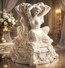 statua dea greca resina