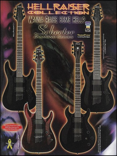 Pubblicità chitarra schecter - chitarra,