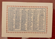 calendarietto tascabile anno