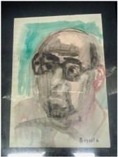 Rocco Borella. Tempera e acquarello su carta, 32x24 cm