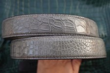 Cintura uomo grigia in vera