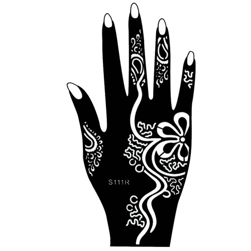 Stencil tatuaggio henné mano