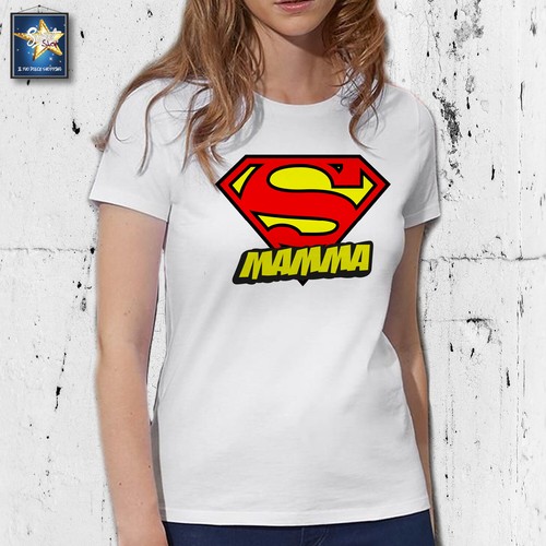 Shirt maglietta super mamma - t-shirt,