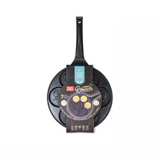 Padella Pancake, Uova e Crepes con 6 Faccine, Diam. 26 cm