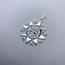 CIONDOLO ARGENTO 925, la presentosa gioiello artigianale tipico d' Abruzzo P234