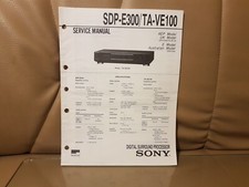 Sony sdp e300 ta - sony, ve100