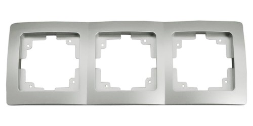 Cornice tripla argento - in,