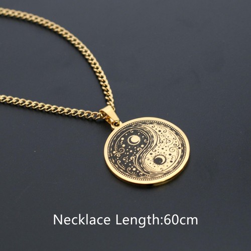 Collana yin yang tai - yin, nero
