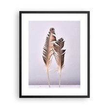 Poster 40x50cm Due piume lilla