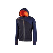 Felpa Full Zip con Cappuccio U-Power Jupiter Blu o Grigio Taglia M-L-XL