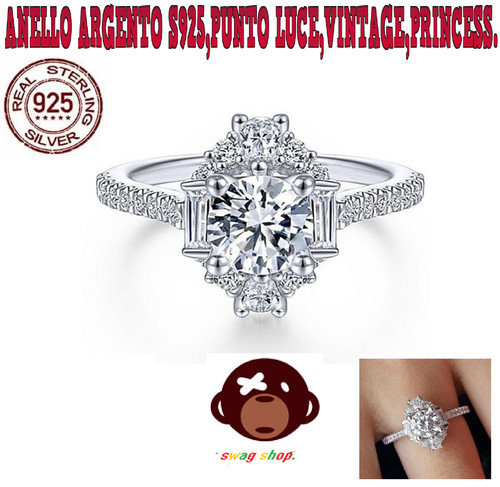 Anello argento s925 punto luce - anello,