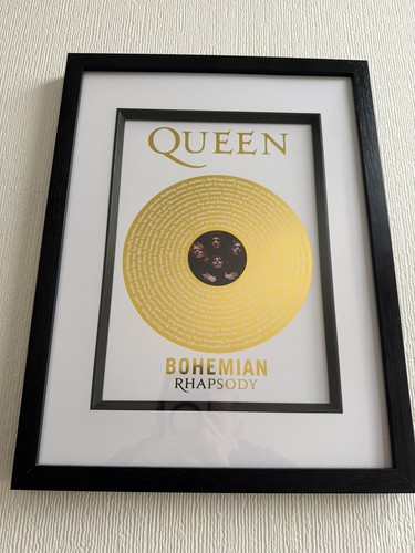 Framed gold foiled art - framed,