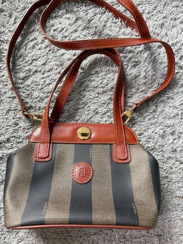 Fendi mini borsa pequin - mini, tela