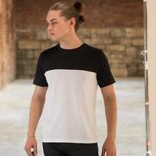 AWDIS t-shirt COLOUR BLOCK -T  MAGLIETTA uomo cotone VALUE BICOLORE 