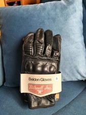 Guanti in pelle nero Biltwell. Taglia: S