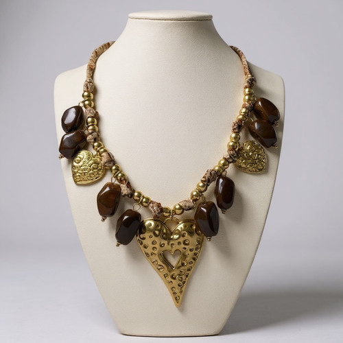 Collana donna cuore - cuore, design