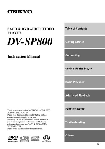 Onkyo sp800 lettore dvd - onkyo,