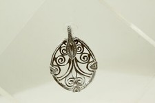 Sterling Silver Ornate Rounded