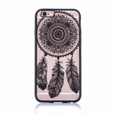 Huawei P8 Lite 2017 Cellulare Custodia Mandala Protettiva Motivo Acchiappa Nero